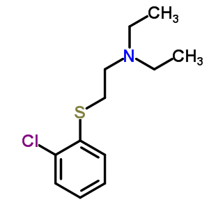 2-(O-氯苯基)硫代-N,N-二乙基乙胺結(jié)構(gòu)式_63918-04-7結(jié)構(gòu)式