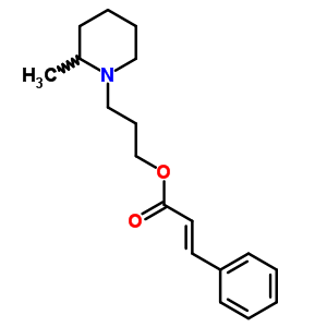 3-Phenylpropenoic acid 3-(2-methylpiperidino)propyl esterStructure,63938-15-8Structure 3-Phenylpropenoic acid 3-(2-methylpiperidino)propyl ester Structure,63938-15-8Structure