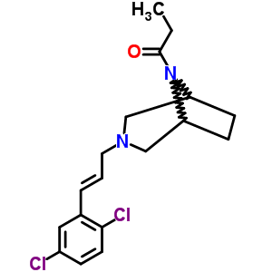 3-[3-(2,6-二氯苯基)-2-丙烯基]-8-丙?；?3,8-二氮雜雙環(huán)[3.2.1]辛烷結(jié)構(gòu)式_63977-98-0結(jié)構(gòu)式