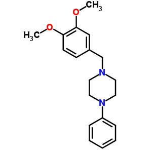 1-(3,4-Dimethoxybenzyl)-4-phenylpiperazineStructure,63978-39-2Structure 1-(3,4-Dimethoxybenzyl)-4-phenylpiperazine Structure,63978-39-2Structure