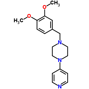 1-(3,4-Dimethoxybenzyl)-4-(4-pyridinyl)piperazineStructure,63978-41-6Structure 1-(3,4-Dimethoxybenzyl)-4-(4-pyridinyl)piperazine Structure,63978-41-6Structure