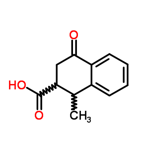 1-Methyl-4-oxo-1,2,3,4-tetrahydro-2-naphthoic acidStructure,63979-17-9Structure 1-Methyl-4-oxo-1,2,3,4-tetrahydro-2-naphthoic acid Structure,63979-17-9Structure