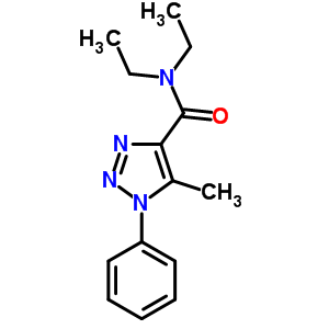 N,n-diethyl-5-methyl-1-phenyl-1h-1,2,3-triazole-4-carboxamideStructure,63979-27-1Structure N,n-diethyl-5-methyl-1-phenyl-1h-1,2,3-triazole-4-carboxamide Structure,63979-27-1Structure