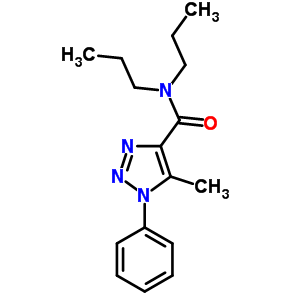 5-Methyl-n,n-dipropyl-1-phenyl-1h-1,2,3-triazole-4-carboxamideStructure,63979-30-6Structure 5-Methyl-n,n-dipropyl-1-phenyl-1h-1,2,3-triazole-4-carboxamide Structure,63979-30-6Structure