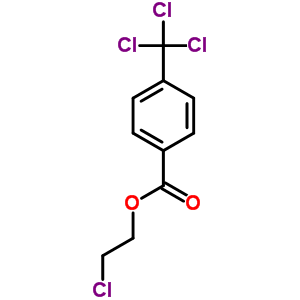 4-(Trichloromethyl)benzoic acid 2-chloroethyl esterStructure,63980-12-1Structure 4-(Trichloromethyl)benzoic acid 2-chloroethyl ester Structure,63980-12-1Structure