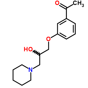 3’-(2-Hydroxy-3-piperidinopropoxy)acetophenoneStructure,63990-51-2Structure 3’-(2-Hydroxy-3-piperidinopropoxy)acetophenone Structure,63990-51-2Structure