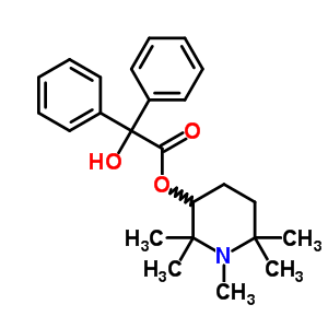 Benzilic acid 1,2,2,6,6-pentamethyl-3-piperidyl esterStructure,63991-46-8Structure Benzilic acid 1,2,2,6,6-pentamethyl-3-piperidyl ester Structure,63991-46-8Structure