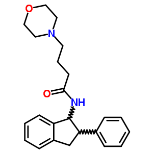 N-(2-morpholinobutyryl)-2-phenyl-1-indanamineStructure,63992-13-2Structure N-(2-morpholinobutyryl)-2-phenyl-1-indanamine Structure,63992-13-2Structure