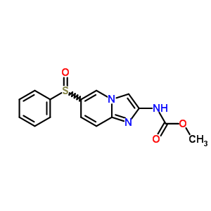 6-(苯基亞磺酰基)H-咪唑并[1,2-a]吡啶-2-基氨基甲酸甲酯結(jié)構(gòu)式_64064-54-6結(jié)構(gòu)式