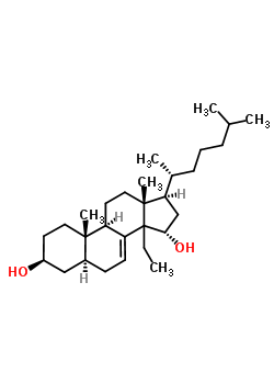 14-Ethylcholest-7-ene-3,15-diolStructure,64153-52-2Structure 14-Ethylcholest-7-ene-3,15-diol Structure,64153-52-2Structure