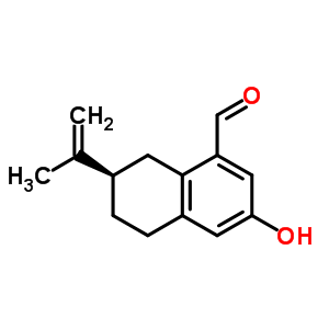 (R)-5,6,7,8-四氫-3-羥基-7-異丙烯基-1-萘甲醛結(jié)構(gòu)式_64185-18-8結(jié)構(gòu)式
