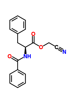 N-benzoyl-l-phenylalanine cyanomethyl esterStructure,64187-45-7Structure N-benzoyl-l-phenylalanine cyanomethyl ester Structure,64187-45-7Structure
