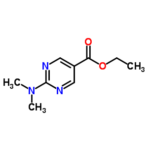 5-Pyrimidinecarboxylicacid, 2-(dimethylamino)-, ethyl esterStructure,64224-68-6Structure 5-Pyrimidinecarboxylicacid, 2-(dimethylamino)-, ethyl ester Structure,64224-68-6Structure