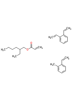 2-Propenoic acid, 2-ethylhexyl ester, polymer with diethenylbenzene and ethenylmethylbenzeneStructure,64283-59-6Structure 2-Propenoic acid, 2-ethylhexyl ester, polymer with diethenylbenzene and ethenylmethylbenzene Structure,64283-59-6Structure