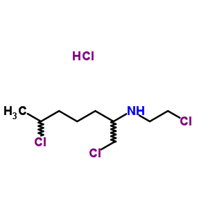 1,6-Dichloro-n-(2-chloroethyl)-2-heptanamine hydrochlorideStructure,64398-28-3Structure 1,6-Dichloro-n-(2-chloroethyl)-2-heptanamine hydrochloride Structure,64398-28-3Structure