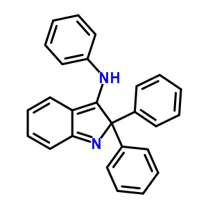 Benzenamine,n-(1,2-dihydro-2,2-diphenyl-3h-indol-3-ylidene)-Structure,64483-40-5Structure Benzenamine,n-(1,2-dihydro-2,2-diphenyl-3h-indol-3-ylidene)- Structure,64483-40-5Structure