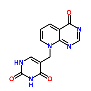 5-[(4-氧代吡啶并[2,3-d]嘧啶-8(4h)-基)甲基]-2,4(1H,3h)-嘧啶二酮結(jié)構(gòu)式_64600-53-9結(jié)構(gòu)式