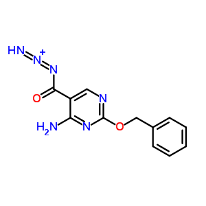 5-Pyrimidinecarbonylazide, 4-amino-2-(phenylmethoxy)-Structure,64623-41-2Structure 5-Pyrimidinecarbonylazide, 4-amino-2-(phenylmethoxy)- Structure,64623-41-2Structure