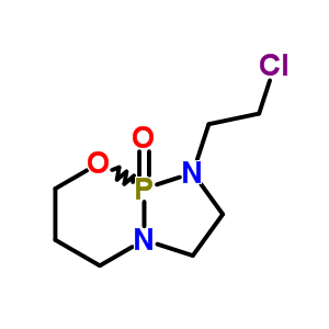 1-(2-氯乙基)四氫-1H,5H-[1,3,2]二氮雜磷?；鵞2,1-b][1,3,2]氧雜氮雜磷雜苯9-氧化物結構式_64724-10-3結構式
