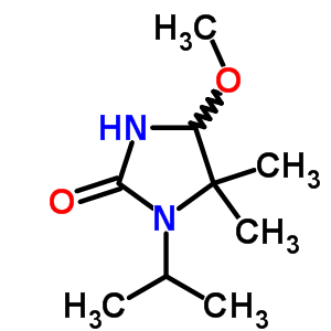 2-Imidazolidinone,4-methoxy-5,5-dimethyl-1-(1-methylethyl)-Structure,64942-53-6Structure 2-Imidazolidinone,4-methoxy-5,5-dimethyl-1-(1-methylethyl)- Structure,64942-53-6Structure