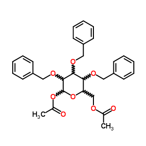 1,6-Di-o-acetyl-2,3,4-tri-o-benzyl-alpha-d-mannopyranoseStructure,65556-30-1Structure 1,6-Di-o-acetyl-2,3,4-tri-o-benzyl-alpha-d-mannopyranose Structure,65556-30-1Structure