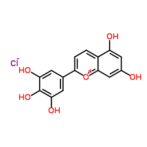 5-(5,7-Dihydroxychromenylium-2-yl)benzene-1,2,3-triol chlorideStructure,65618-21-5Structure 5-(5,7-Dihydroxychromenylium-2-yl)benzene-1,2,3-triol chloride Structure,65618-21-5Structure