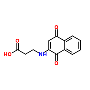 B-alanine,n-(1,4-dihydro-1,4-dioxo-2-naphthalenyl)-Structure,6566-44-5Structure B-alanine,n-(1,4-dihydro-1,4-dioxo-2-naphthalenyl)- Structure,6566-44-5Structure