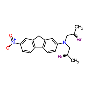 N,n-bis(2-bromopropyl)-7-nitro-9h-fluoren-2-amineStructure,6583-95-5Structure N,n-bis(2-bromopropyl)-7-nitro-9h-fluoren-2-amine Structure,6583-95-5Structure