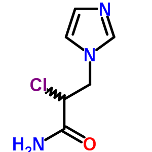 2-Chloro-3-imidazol-1-yl-propanamideStructure,65991-94-8Structure 2-Chloro-3-imidazol-1-yl-propanamide Structure,65991-94-8Structure