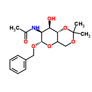 Benzyl (5xi)-2-acetamido-2-deoxy-4,6-o-isopropylidene-alpha-d-lyxo-hexopyranosideStructure,66026-10-6Structure Benzyl (5xi)-2-acetamido-2-deoxy-4,6-o-isopropylidene-alpha-d-lyxo-hexopyranoside Structure,66026-10-6Structure