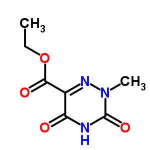 1,2,4-Triazine-6-carboxylicacid, 2,3,4,5-tetrahydro-2-methyl-3,5-dioxo-, ethyl esterStructure,6623-86-5Structure 1,2,4-Triazine-6-carboxylicacid, 2,3,4,5-tetrahydro-2-methyl-3,5-dioxo-, ethyl ester Structure,6623-86-5Structure