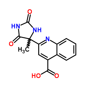 4-Quinolinecarboxylicacid, 2-(4-methyl-2,5-dioxo-4-imidazolidinyl)-Structure,66326-00-9Structure 4-Quinolinecarboxylicacid, 2-(4-methyl-2,5-dioxo-4-imidazolidinyl)- Structure,66326-00-9Structure