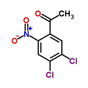1-(4,5-二氯-2-硝基苯基)-乙酮結(jié)構(gòu)式_6635-71-8結(jié)構(gòu)式