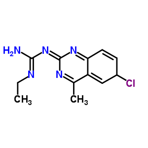 (1Z)-1-(6-chloro-4-methyl-6h-quinazolin-2-ylidene)-2-ethyl-guanidineStructure,6637-23-6Structure (1Z)-1-(6-chloro-4-methyl-6h-quinazolin-2-ylidene)-2-ethyl-guanidine Structure,6637-23-6Structure
