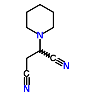 2-(1-哌啶)丁二腈結(jié)構(gòu)式_6652-02-4結(jié)構(gòu)式