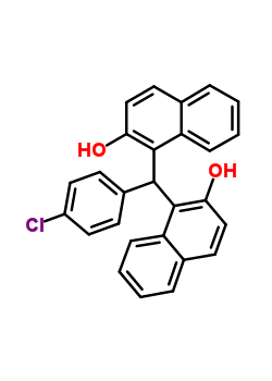 2-Naphthol, 1,1-((p-chlorophenyl)methylene)bis-Structure,66595-77-5Structure 2-Naphthol, 1,1-((p-chlorophenyl)methylene)bis- Structure,66595-77-5Structure