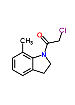 1H-indole, 1-(chloroacetyl)-2,3-dihydro-7-methyl- (9ci) Structure,66624-43-9Structure