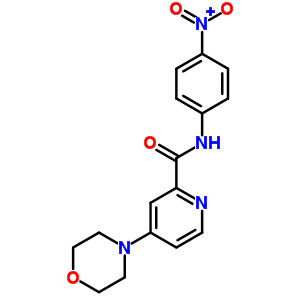4-Morpholin-4-yl-n-(4-nitrophenyl)pyridine-2-carboxamideStructure,66933-50-4Structure 4-Morpholin-4-yl-n-(4-nitrophenyl)pyridine-2-carboxamide Structure,66933-50-4Structure