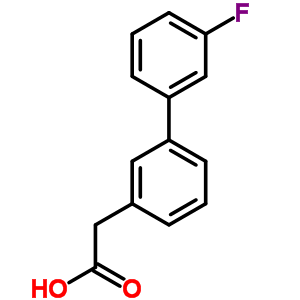 (3-氟-聯(lián)苯-3-基)-乙酸結(jié)構(gòu)式_669713-86-4結(jié)構(gòu)式