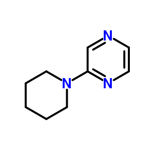 2-(1-哌啶)吡嗪結構式_6705-23-3結構式