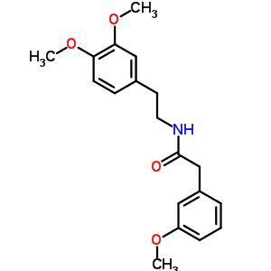N-(2-(3,4-二甲氧基苯基)乙基)-2-(3-甲氧基苯基)乙酰胺結(jié)構(gòu)式_67237-63-2結(jié)構(gòu)式