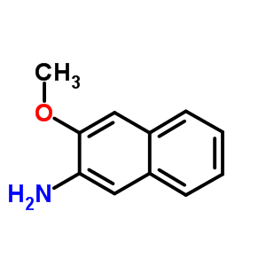 3-甲氧基-2-萘胺結(jié)構(gòu)式_67291-63-8結(jié)構(gòu)式