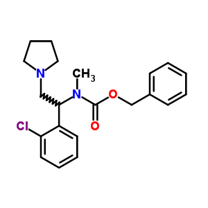 1-吡咯烷-2-(2-氯苯基)-2-(n-cbz-n-甲基)氨基-乙烷結(jié)構(gòu)式_675602-67-2結(jié)構(gòu)式