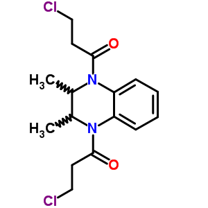 3-氯-1-[4-(3-氯丙?；?-2,3-二甲基-2,3-二氫喹噁啉-1-基]丙烷-1-酮結(jié)構(gòu)式_6779-95-9結(jié)構(gòu)式
