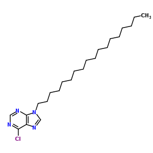 9H-purine,6-chloro-9-octadecyl-Structure,68180-21-2Structure 9H-purine,6-chloro-9-octadecyl- Structure,68180-21-2Structure