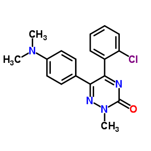 5-(2-氯-苯基)-6-(4-二甲基氨基-苯基)-2-甲基-2H-[1,2,4]噻嗪-3-酮結(jié)構(gòu)式_68289-16-7結(jié)構(gòu)式