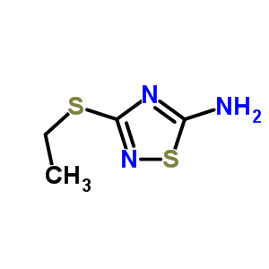 3-(乙基硫代)-1,2,4-噻二唑-5-胺結構式_6913-14-0結構式
