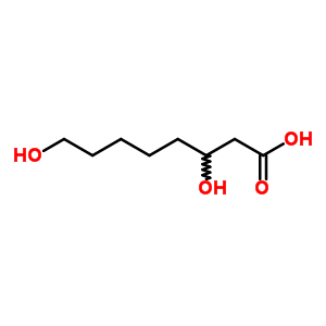 Octanoic acid,3,8-dihydroxy-Structure,692-15-9Structure Octanoic acid,3,8-dihydroxy- Structure,692-15-9Structure