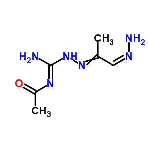 N-[氨基-[2-[(1E)-1-肼基丙烷-2-基]肼基]亞甲基]乙酰胺結(jié)構(gòu)式_692-77-3結(jié)構(gòu)式
