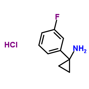 Cyclopropanamine, 1-(3-fluorophenyl)-, hydrochloride (1:1)Structure,692737-66-9Structure Cyclopropanamine, 1-(3-fluorophenyl)-, hydrochloride (1:1) Structure,692737-66-9Structure